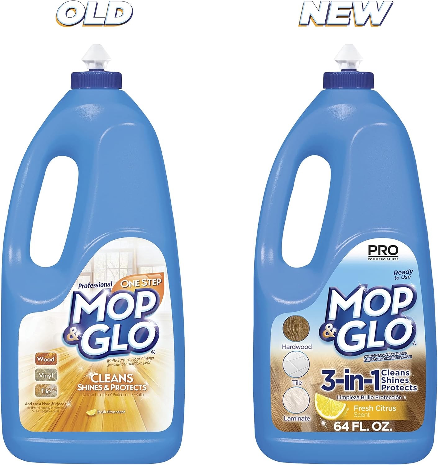 Professional Multi Surface Floor Cleaner Fresh Citrus Scent Shines Protect floor