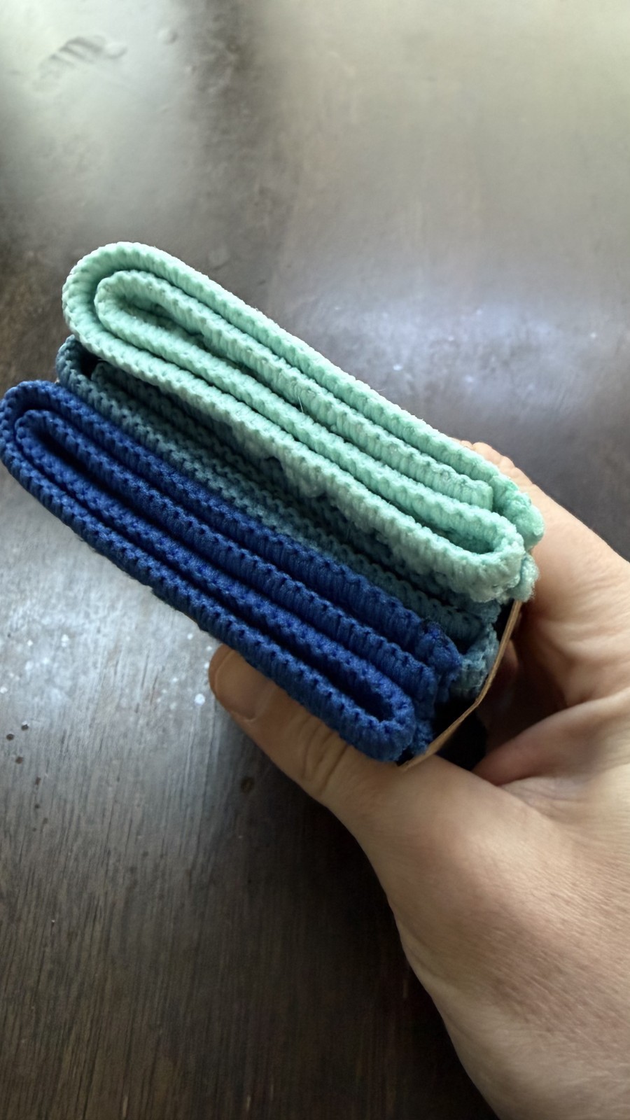 NEW Norwex Counter Cloths Set of 3: Sea Mist, Navy, & Teal