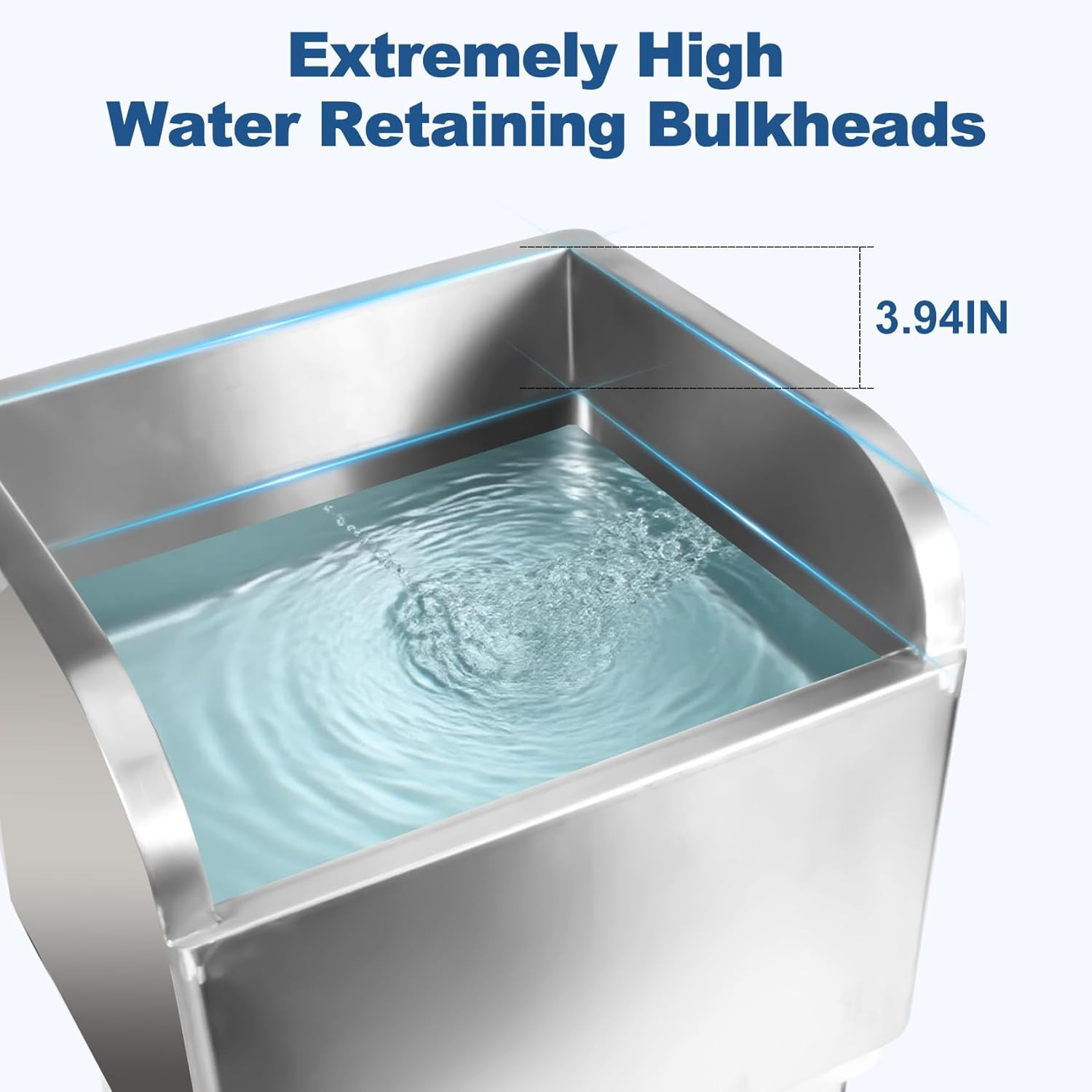 17 3/4in Stainless Steel Floor Mop Sink with Detachable Mop, Suitable for Laundr