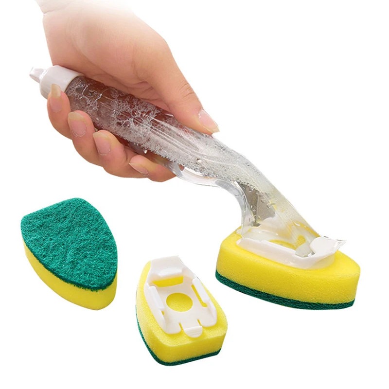 Dish Sponge Dish Wand Sponge Refillable Replacement Heads Kitchen Sink Cleaning