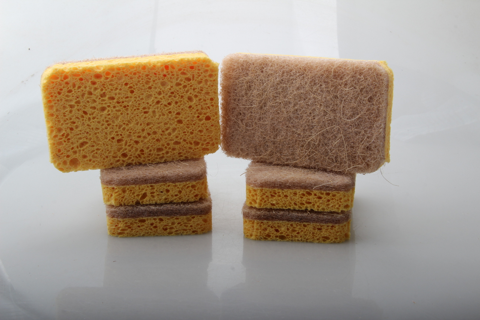 ST 6 /12PCS Natural Scrub Sponge Scouring Pad Sisal Plant Based Sponge Scrubber