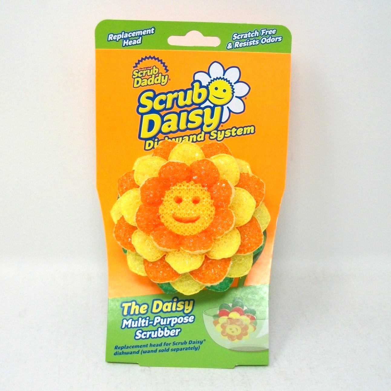 One Scrub Daddy Scrub Daisy THE DAISY Dishwand System Scrubber Replacement Head
