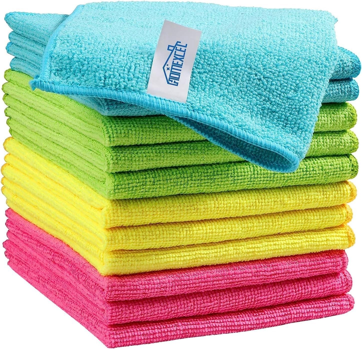 Eco-Friendly Microfiber Cleaning Cloths – Pack of 12 in Assorted Colors
