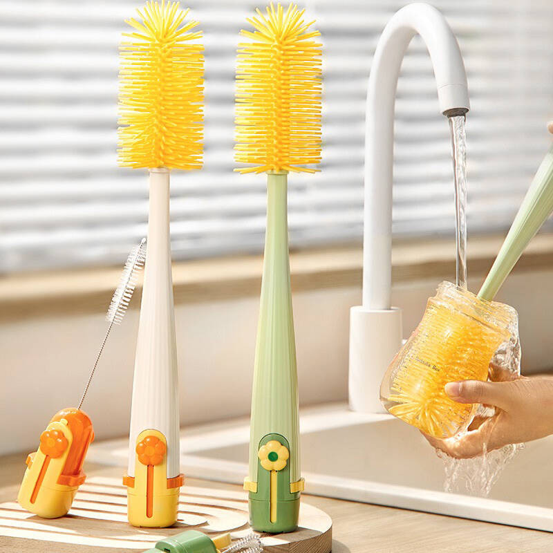 5 In 1 Multifunctional Bottle Brush Set Long Handle Cup Brush Cleaning Brush