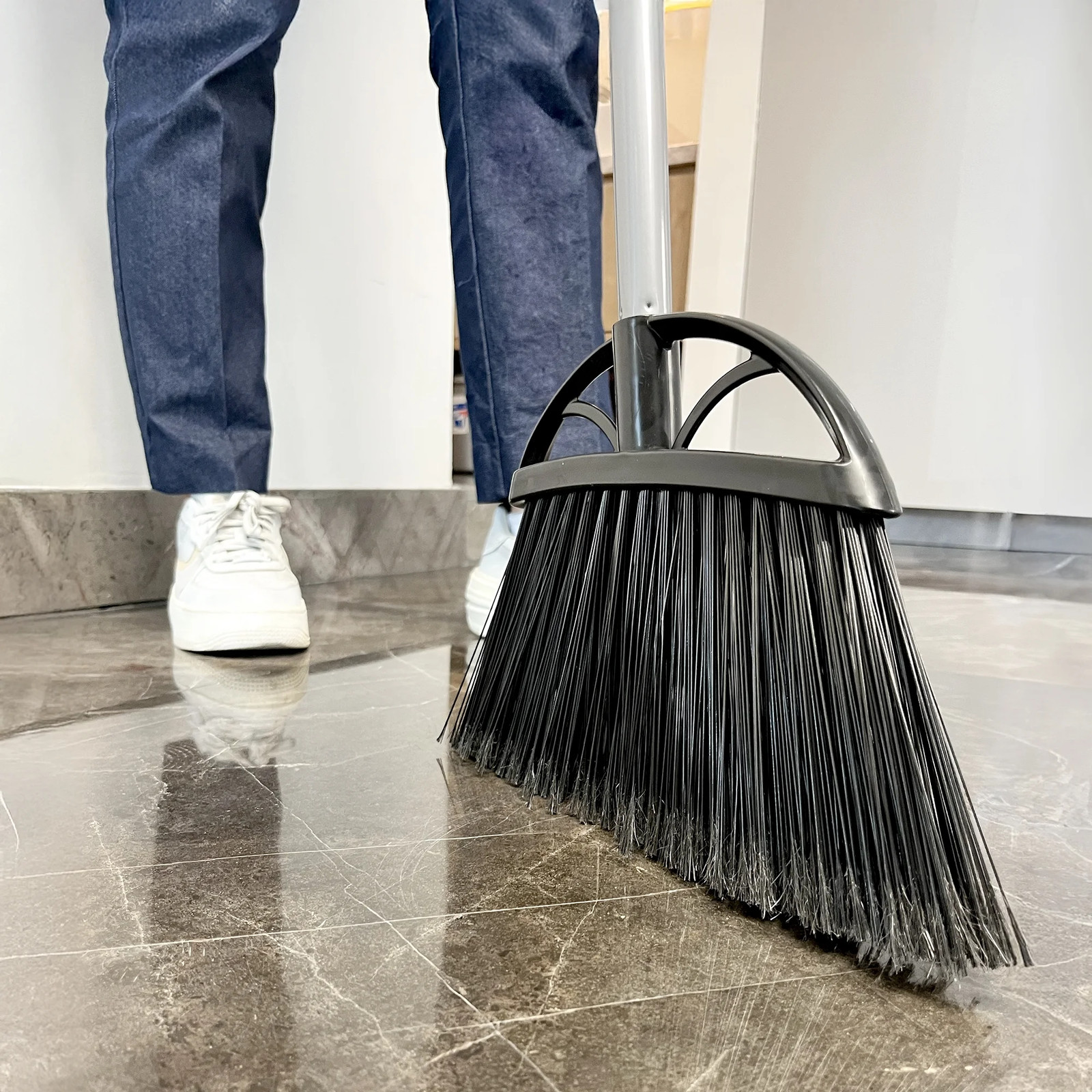XL Angle Broom, 13 in, Black, 1 Count
