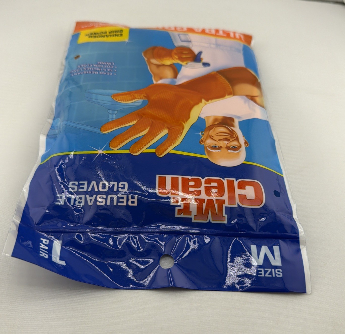 Mr. Clean Bliss Premium All Purpose Cleaning Gloves Medium Latex Free Orange. Ne