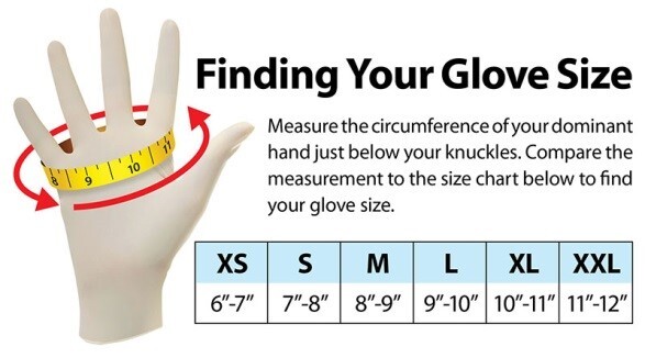 VGLOVE Latex Disposable Exam/Medical Gloves 4 Mil, Powder Free, 1000 pcs / case