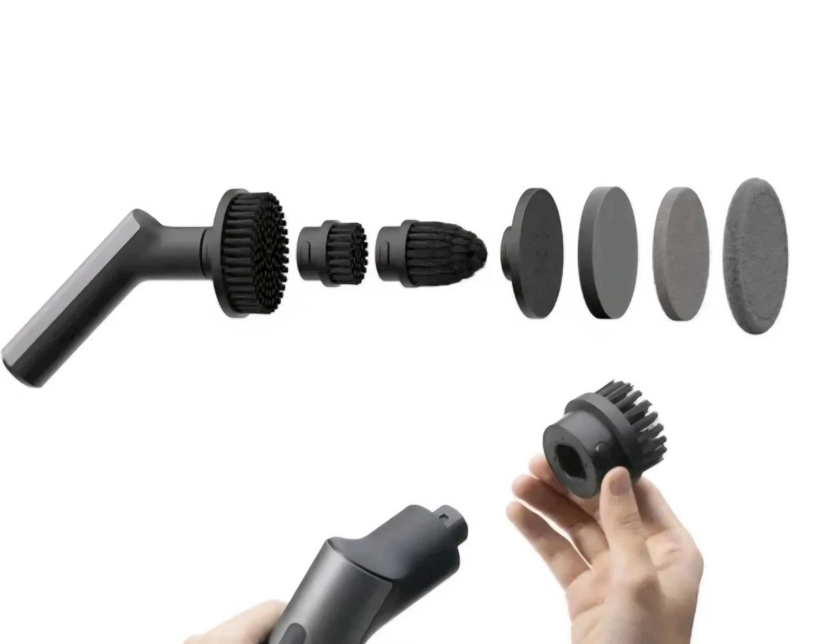 HOTO Cordless Spin Scrubber: 2.5 N·M torque six brush heads IPX7 rated 1848324