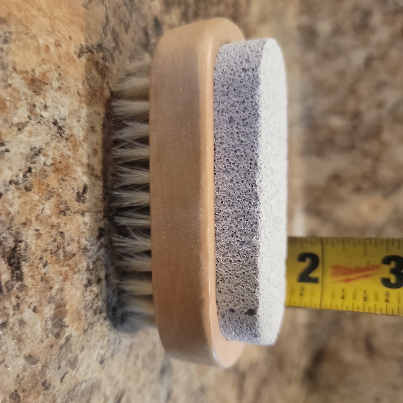 Foot Scrubber Brush with Pumice Stone for Feet Hands, 1 Count (Pack of 3)