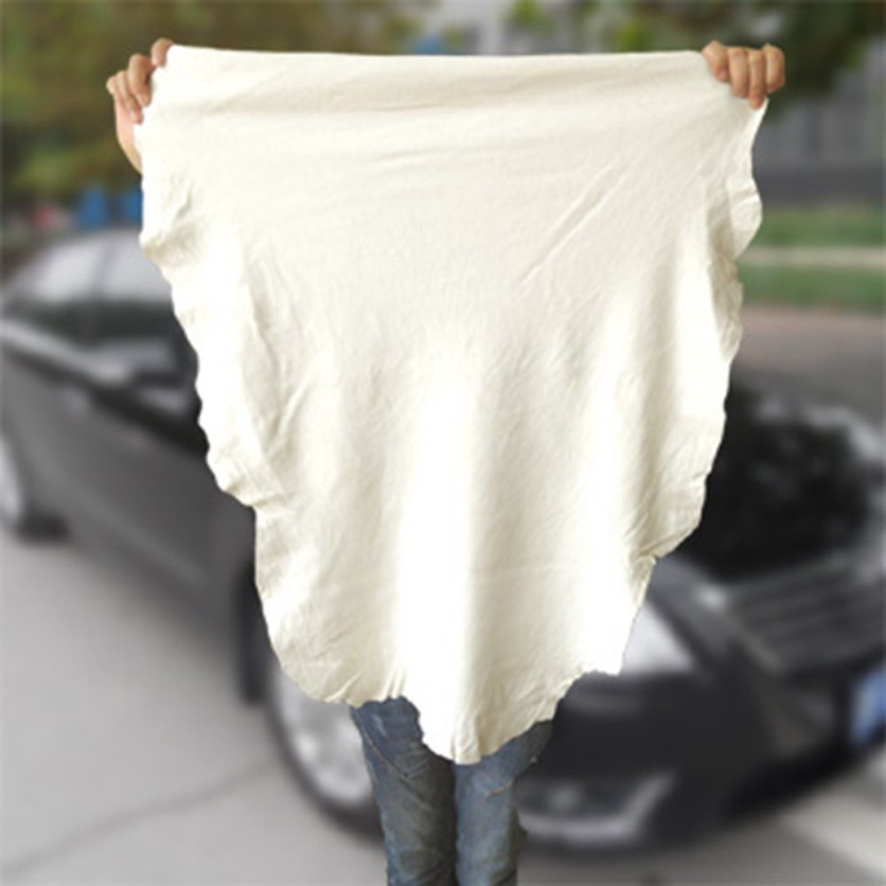 90X60CM Natural Chamois Leather Car Cleaning Cloth Genuine Leather Wash Suede Ab