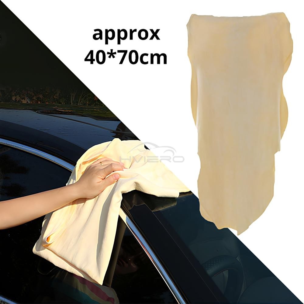 40x70cm Genuine Leather Chamois Cloth Car Auto Motorcycle Cleaning Dry Towel Pro