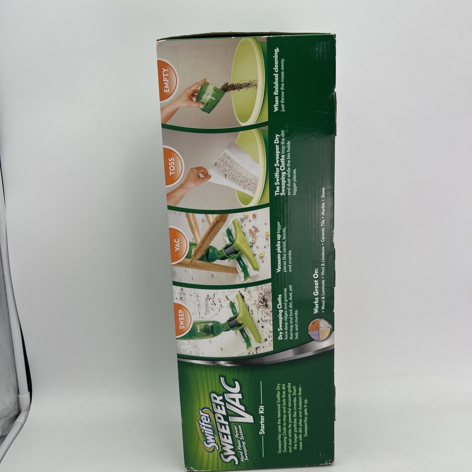 Swiffer Sweep + Vac Cordless Vac Rechargeable Sweeper Vacuum Kit Open Box READ
