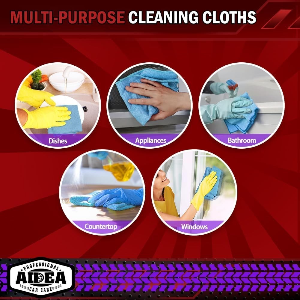 Bulk Microfiber Towels 150 Pack – Lint-Free Cleaning Cloth