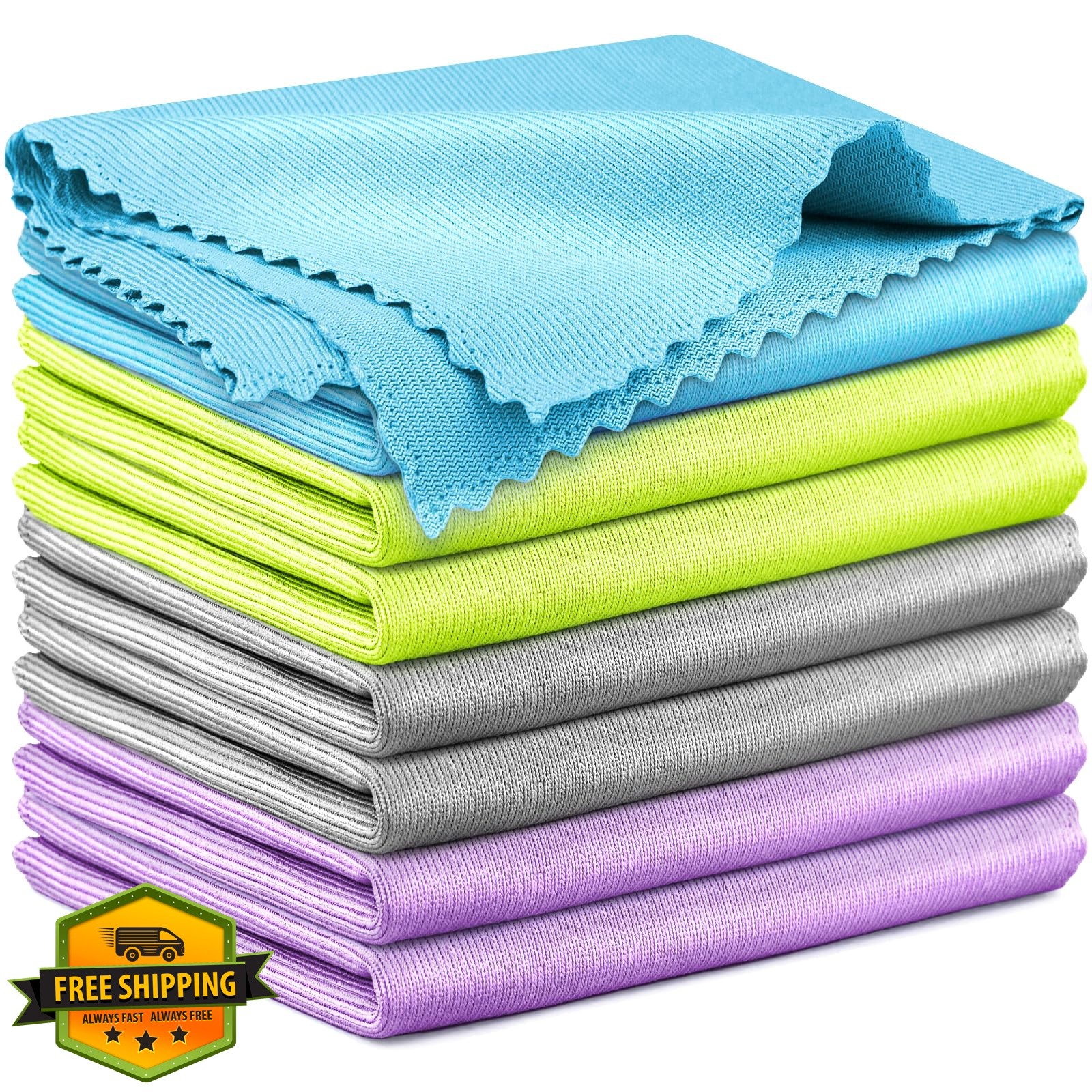 Airlab Microfiber Cloths 8pk Colorful 16×12″