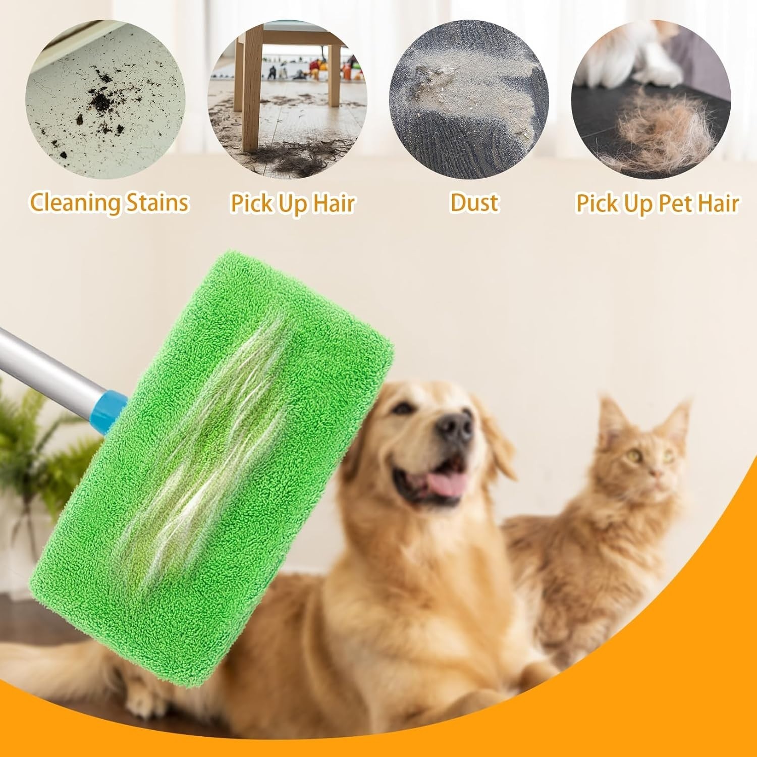 16Panos De Microfibra Reutilizables Lavables Compatibles Con Mopa Swiffer Suelos