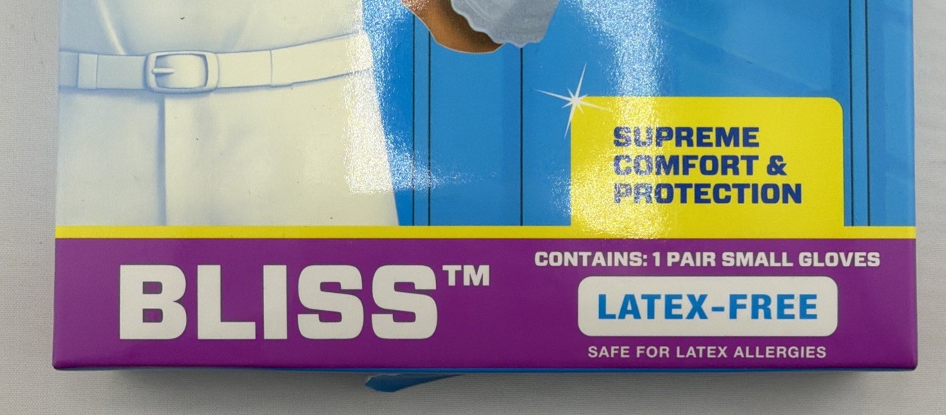 Mr. Clean Bliss Premium All Purpose Cleaning Gloves Small Latex Free 1 Pair. New