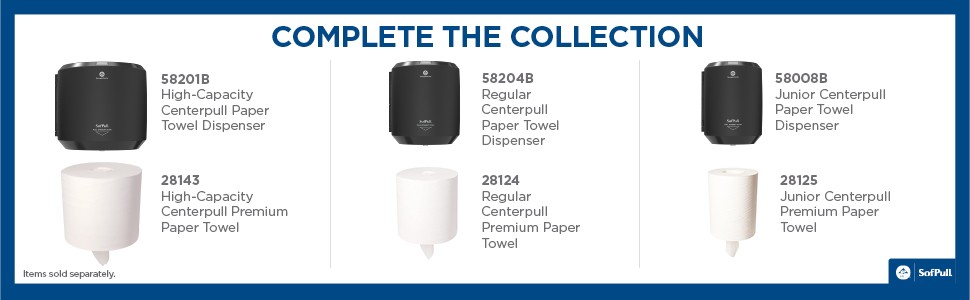 SofPull Centerpull Regular Capacity Premium Paper Towel, White, 28124, 324