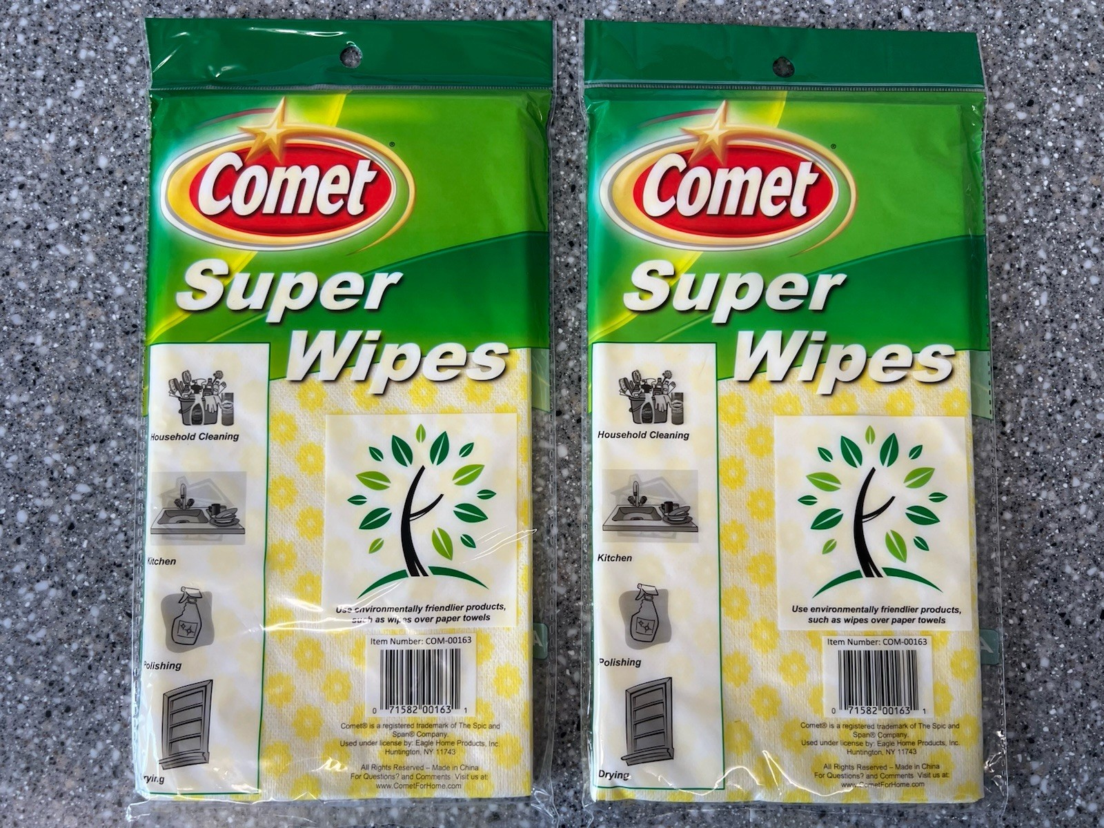 12 Comet Reusable Cloth Wipes All Purpose Lemon Scented (12″x22″) FAST FREE SHIP