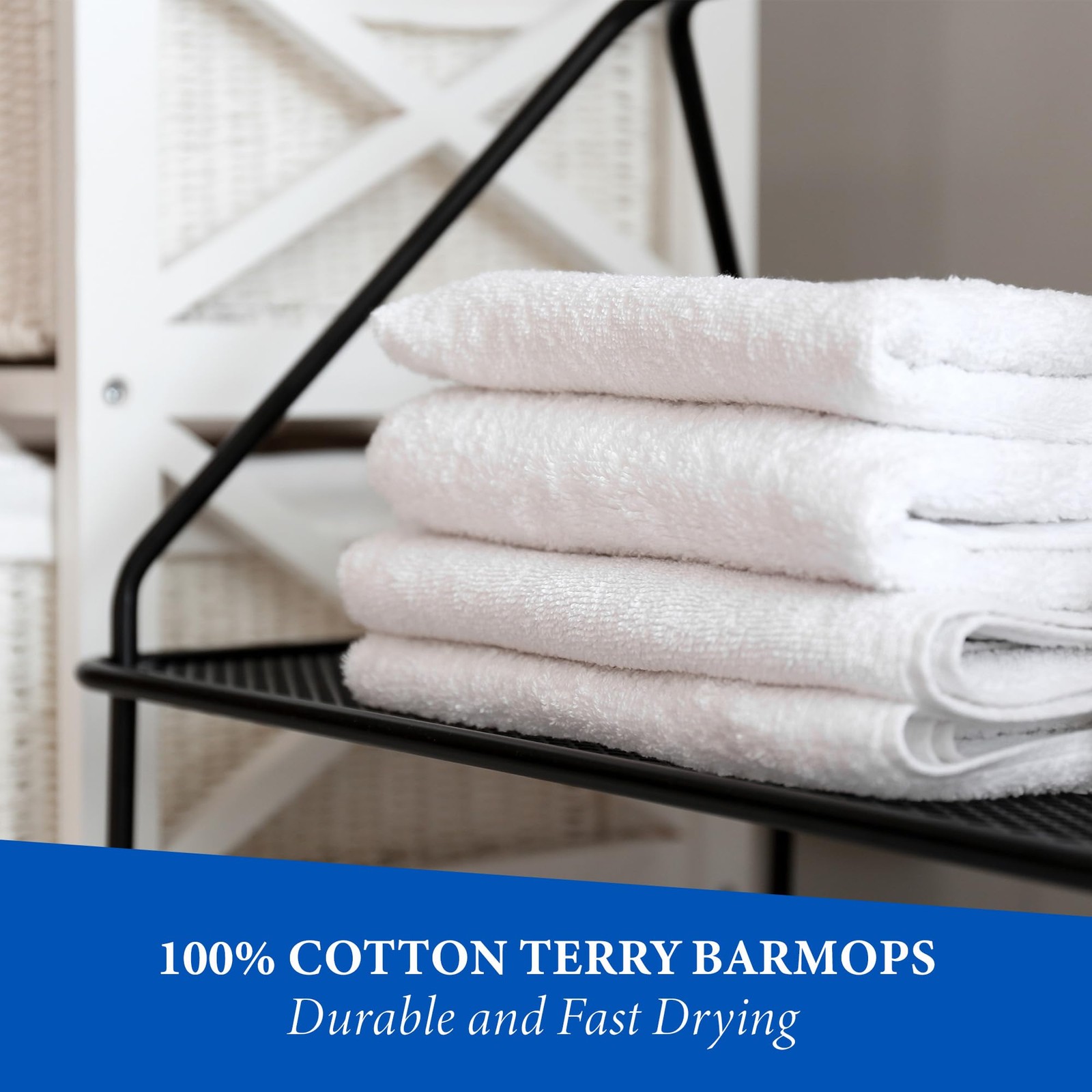 Terry Bar Mops 14″ x 17″ 12 Pack – Cotton Bar Towels, Kitchen Towels, Cleanin…