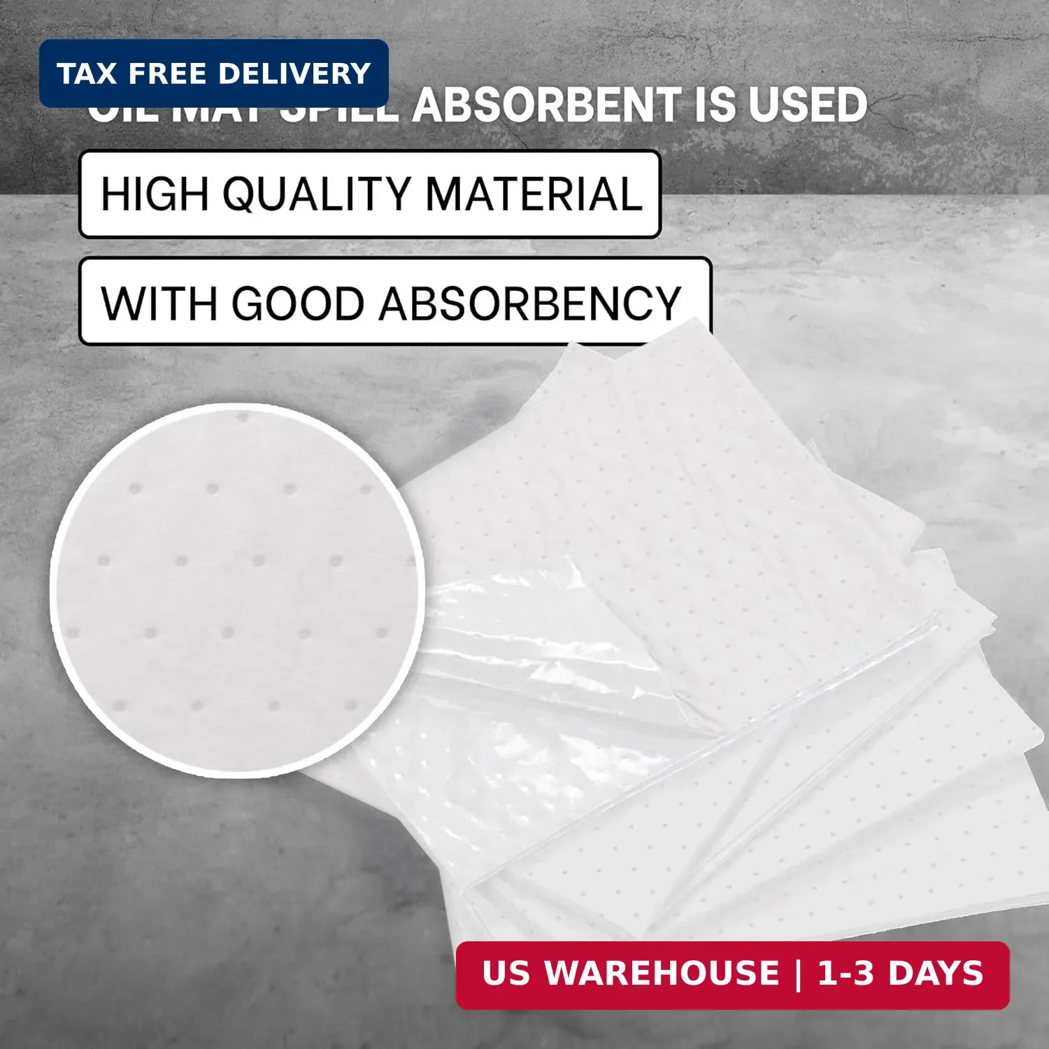 ATERET Oil Mat I Heavy Weight Oil Only Absorbent Pad I 15″ x 18″ I 100 Oil Absor