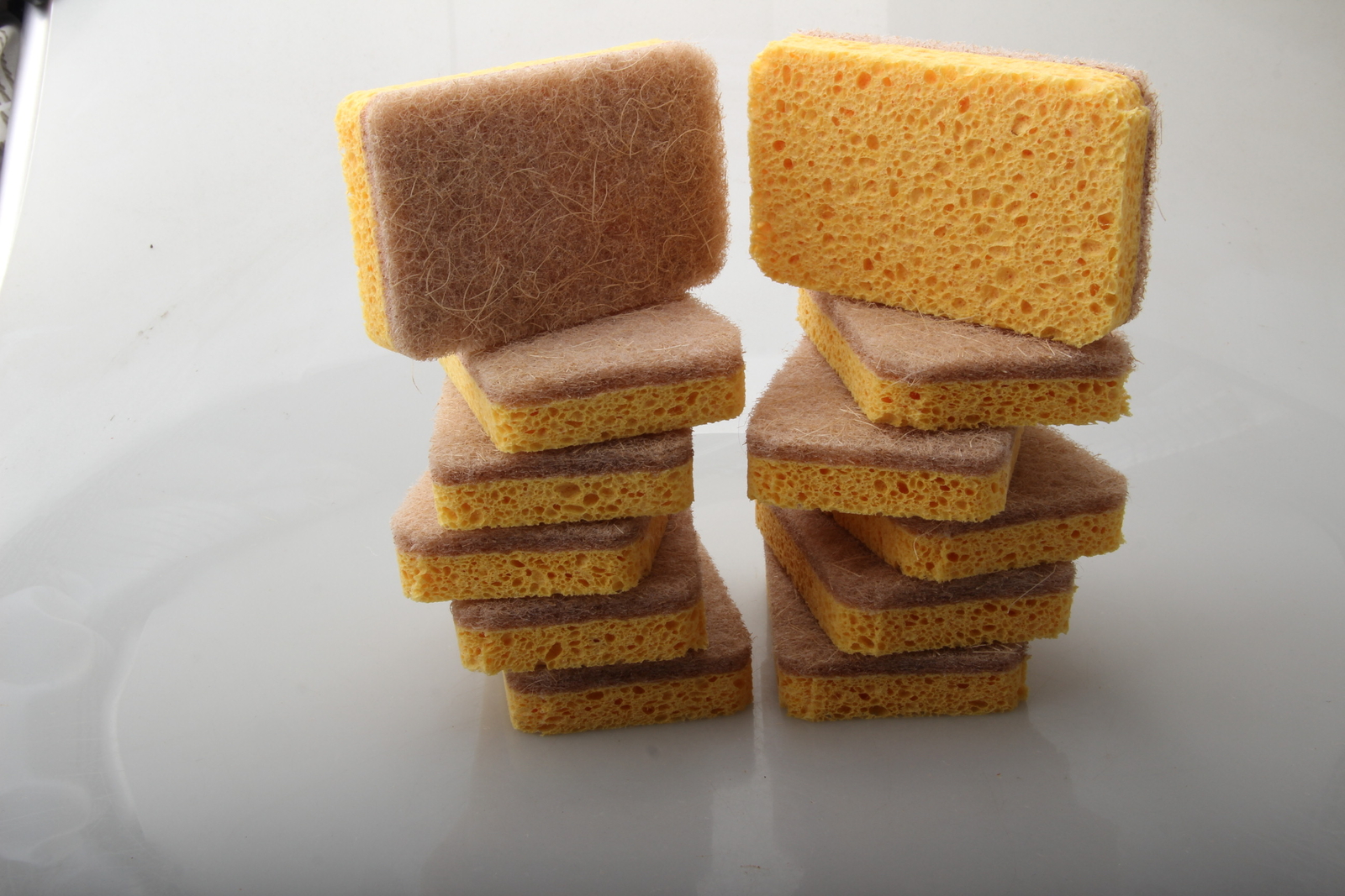 ST 6 /12PCS Natural Scrub Sponge Scouring Pad Sisal Plant Based Sponge Scrubber