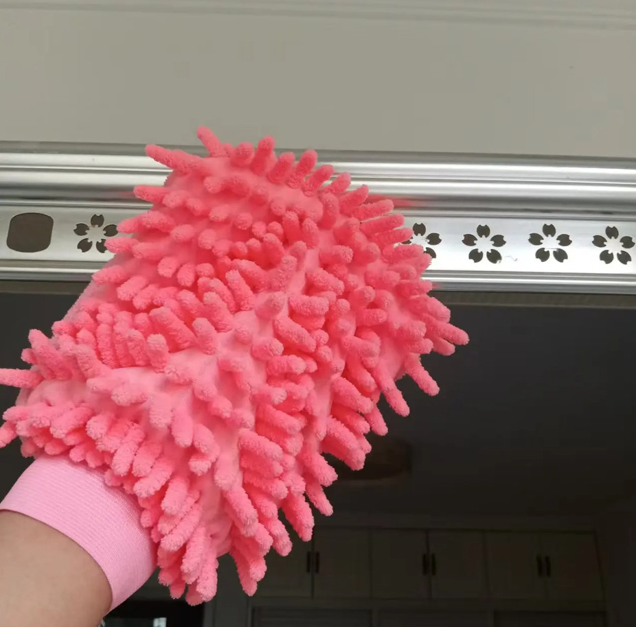 5 pcs Microfiber Car Wash Gloves Scratch-Free Absorbent Cleaning Mitts