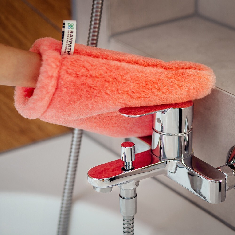Pink Glove with Nanosilver Technology, Anti-Static Dust Removal and Polishing
