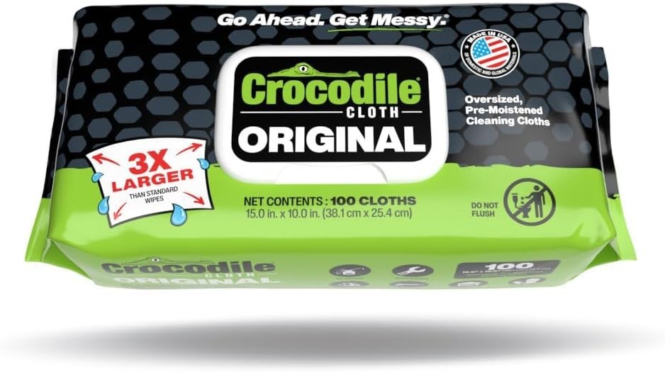 Cleaning Wipes, Heavy-Duty Multi-Surface Hand & Tool Wipes, Water-Based, Safe…