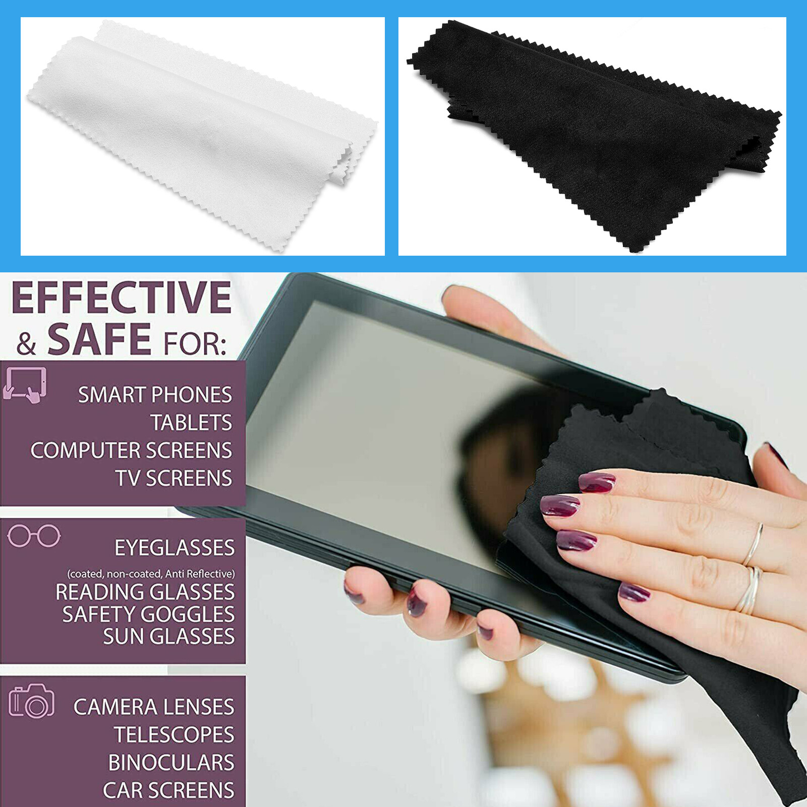 Microfiber Cleaner Cleaning Cloth For Phone Screen Camera Lens Eye Glasses Lot