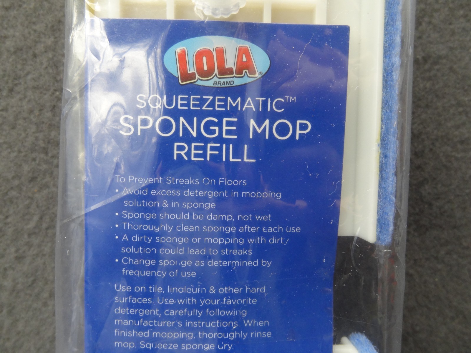 NEW LOT (5) Lola 2031 Squeezematic Sponge Mop Refill For 203 Butterfly Head