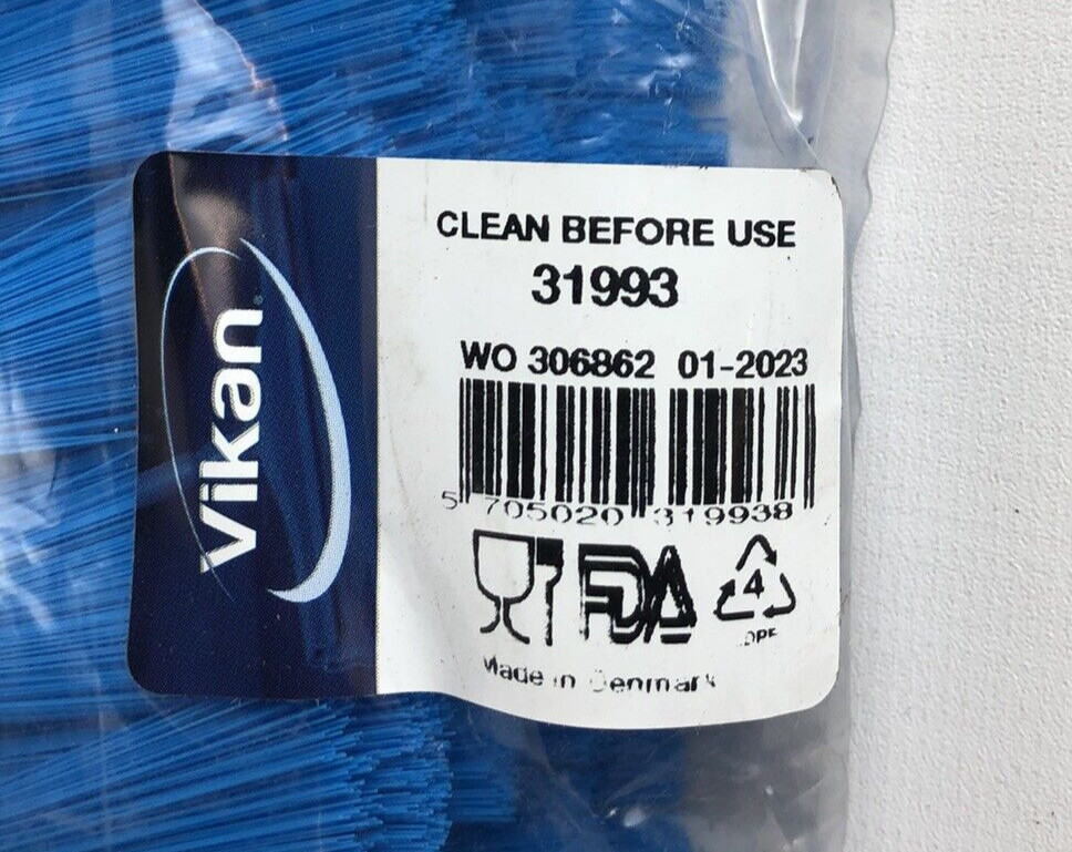 Vikan 31993 24 In Sweep Face Broom Head, Soft, Synthetic, Blue