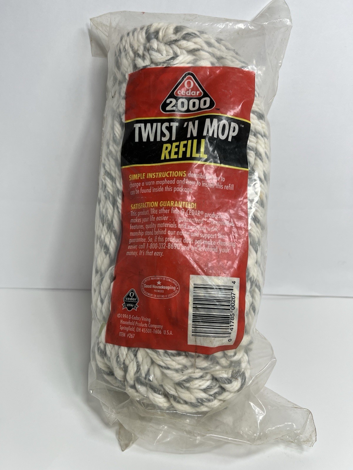 OCedar Twist ‘N Mop #267 Refill Replacement Cotton 1994