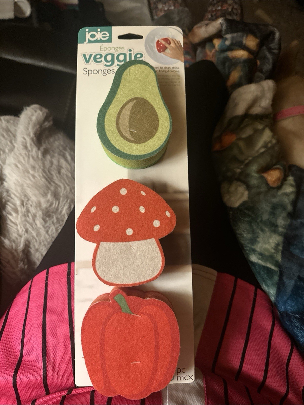 Joie Veggie Sponges Mushroom 🍄 Avocado 🥑 Bell Pepper 🫑 3 Pack New!
