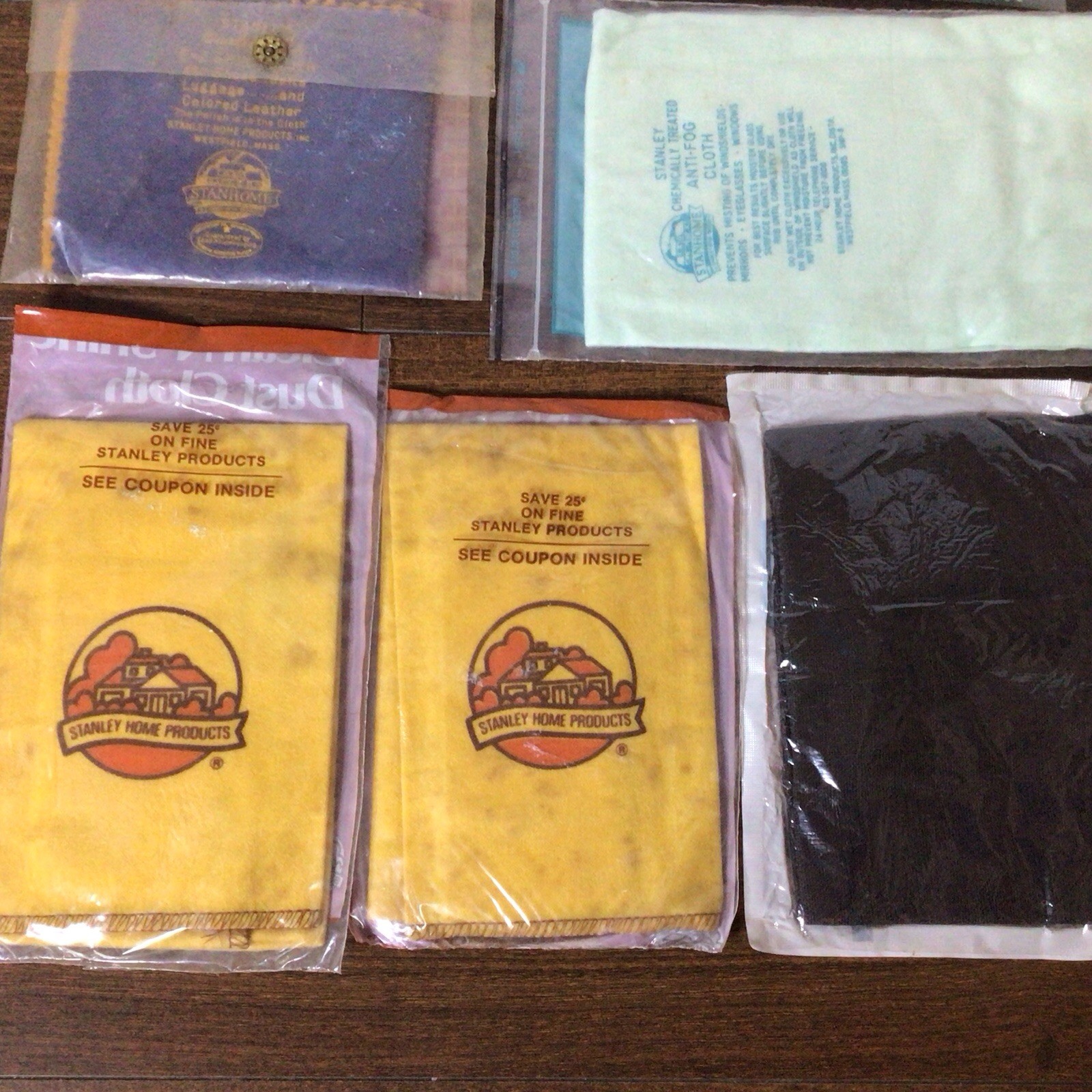 Lot Vintage Stanley Stanhome Shoe & Silver Dust Cloth Cleaning Photo Movie Prop
