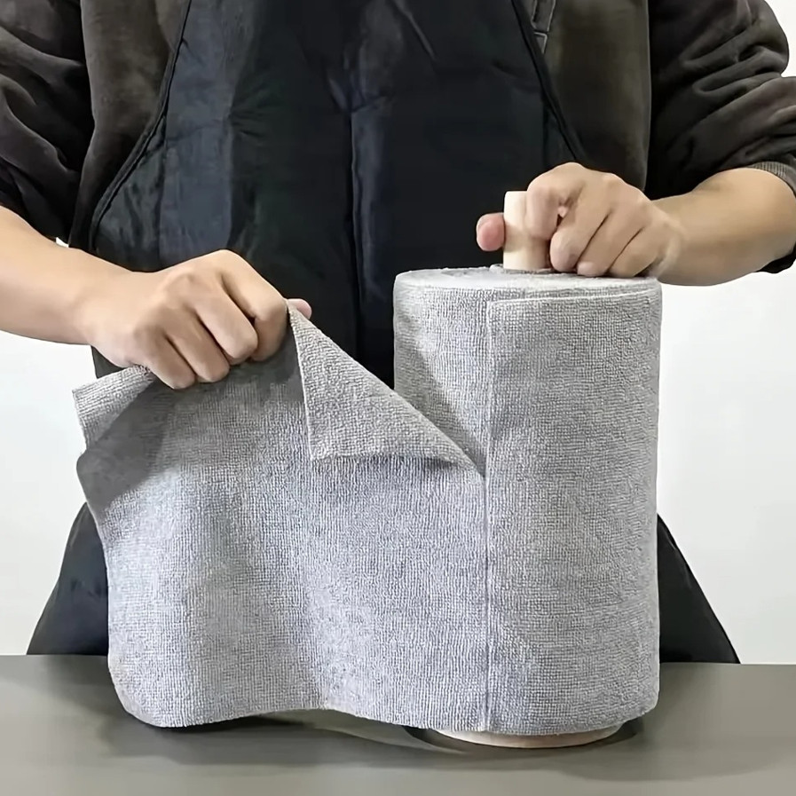 20Sheets Microfiber Dishcloth Roll Double-Sided Kitchen Cleaning Cloth – NEW