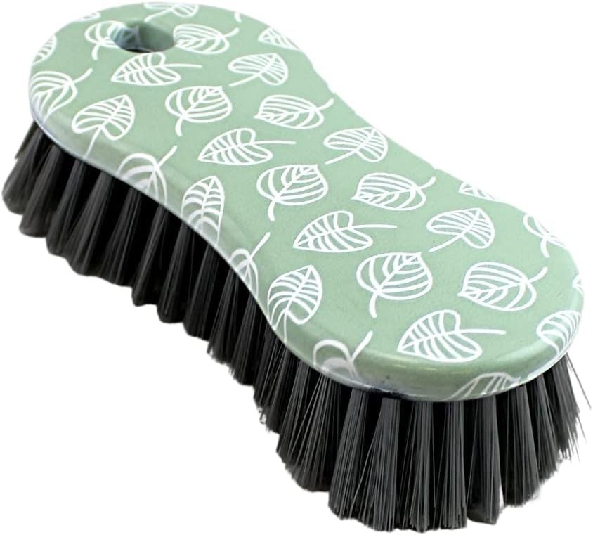 2 Pack Multi-Purpose Scrub Brush – Heavy Duty Green Printed Cleaning Tool
