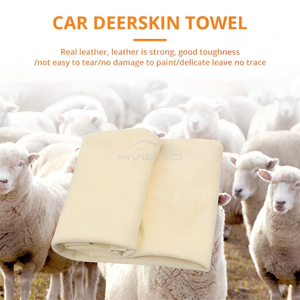 40x70cm Genuine Leather Chamois Cloth Car Auto Motorcycle Cleaning Dry Towel Pro