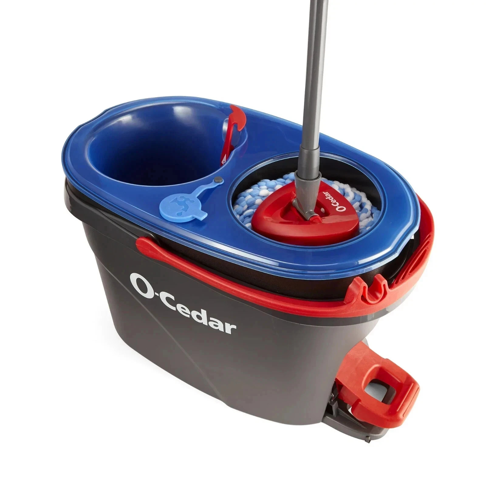 O-Cedar RinseClean Spin Mop With 2-Tank System and Microfiber Mop Head