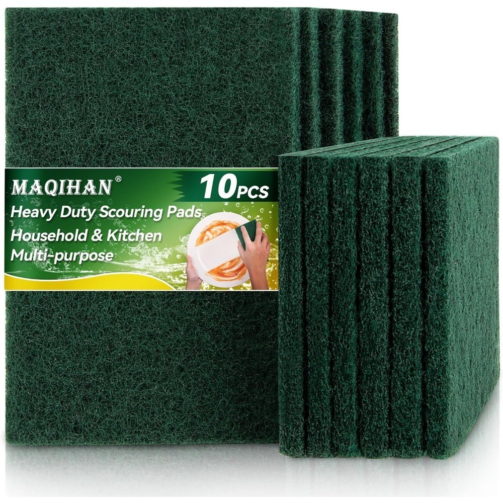 Heavy Duty Scouring Pad – 10PCS Scouring Pads for Heavy Duty Cleaning Scrubbing