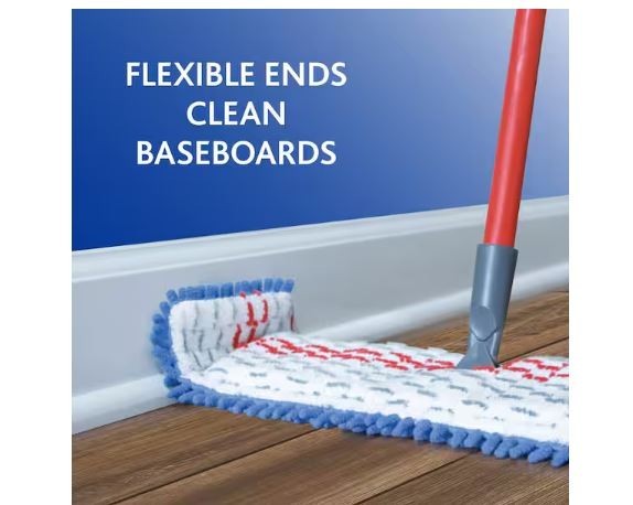 O-Cedar Professional Dual-Action Microfiber Flip Mop Reusable Washable