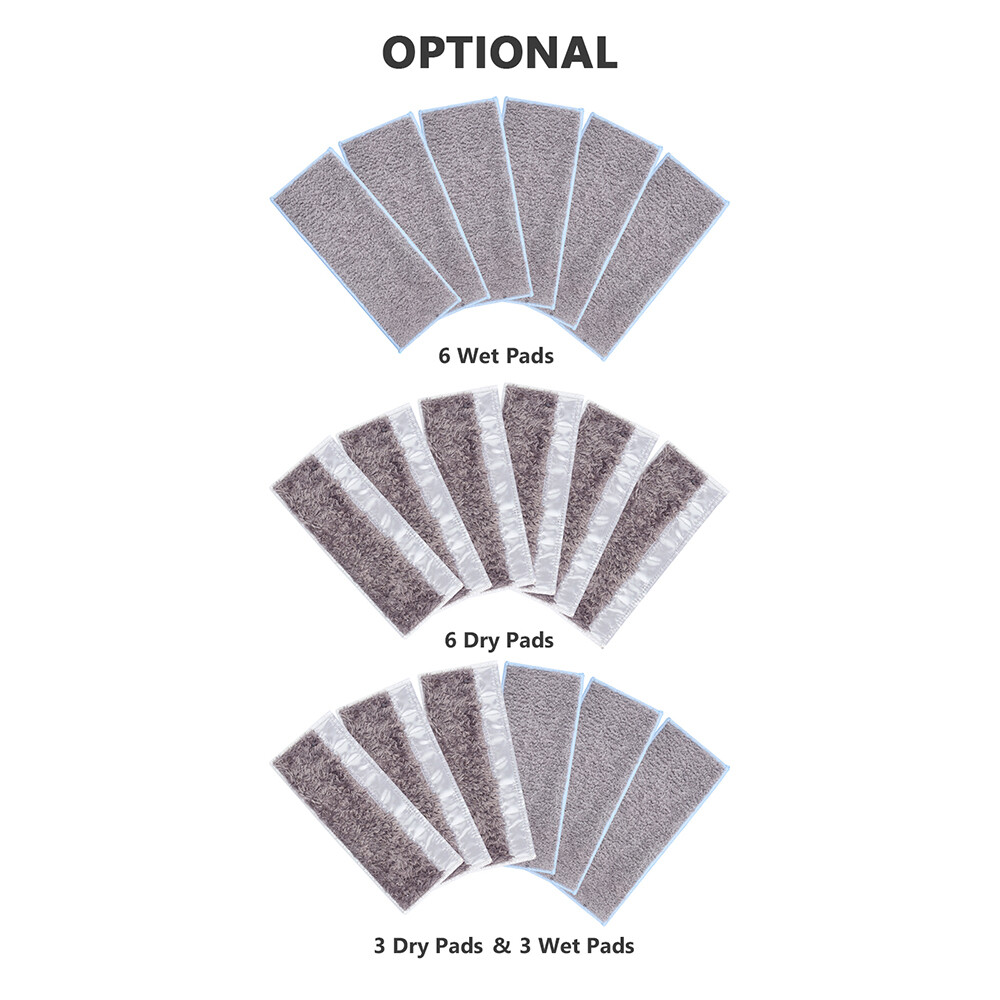 6 Washable Dry Mopping Pads Replacement for iRobot M6 G6E9