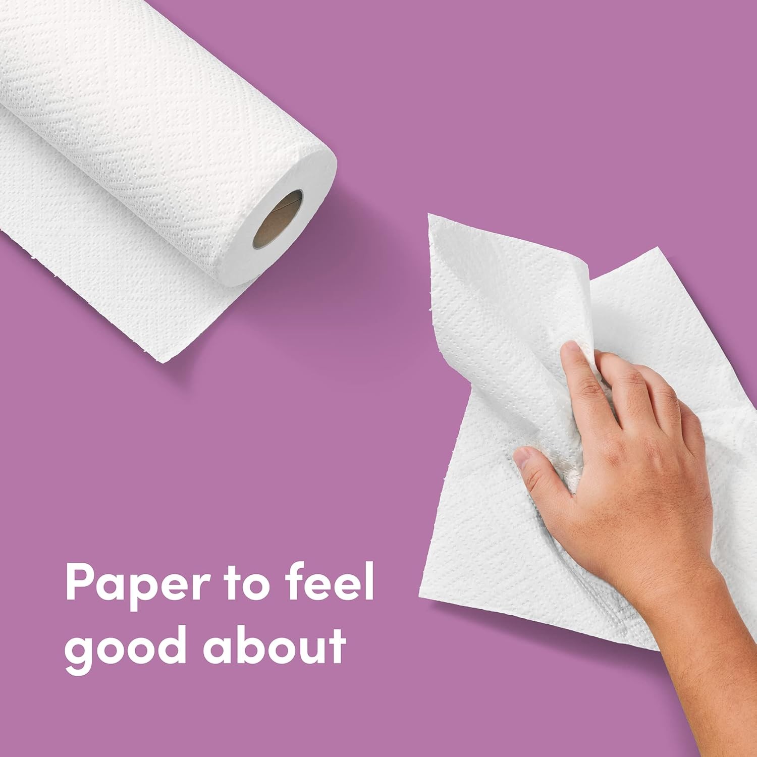 Bamboo Paper Towels, 6 Rolls, 2 ply, FSC Certified, 150 Sheets, 900 Count,