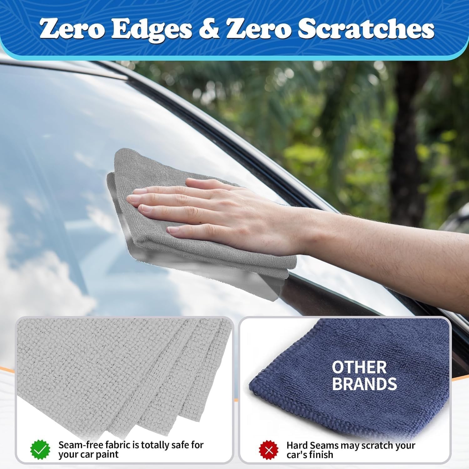 Super Absorbent & Lint-Free Microfiber Towels – 24 Count for Automotive Care