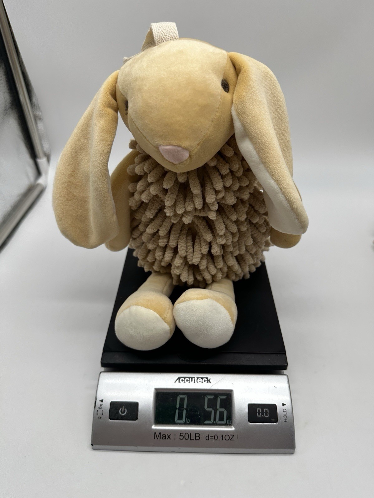 Brown Bunny Rabbit Microfiber Chenille Hand Duster or Kids Animal Plush Toy