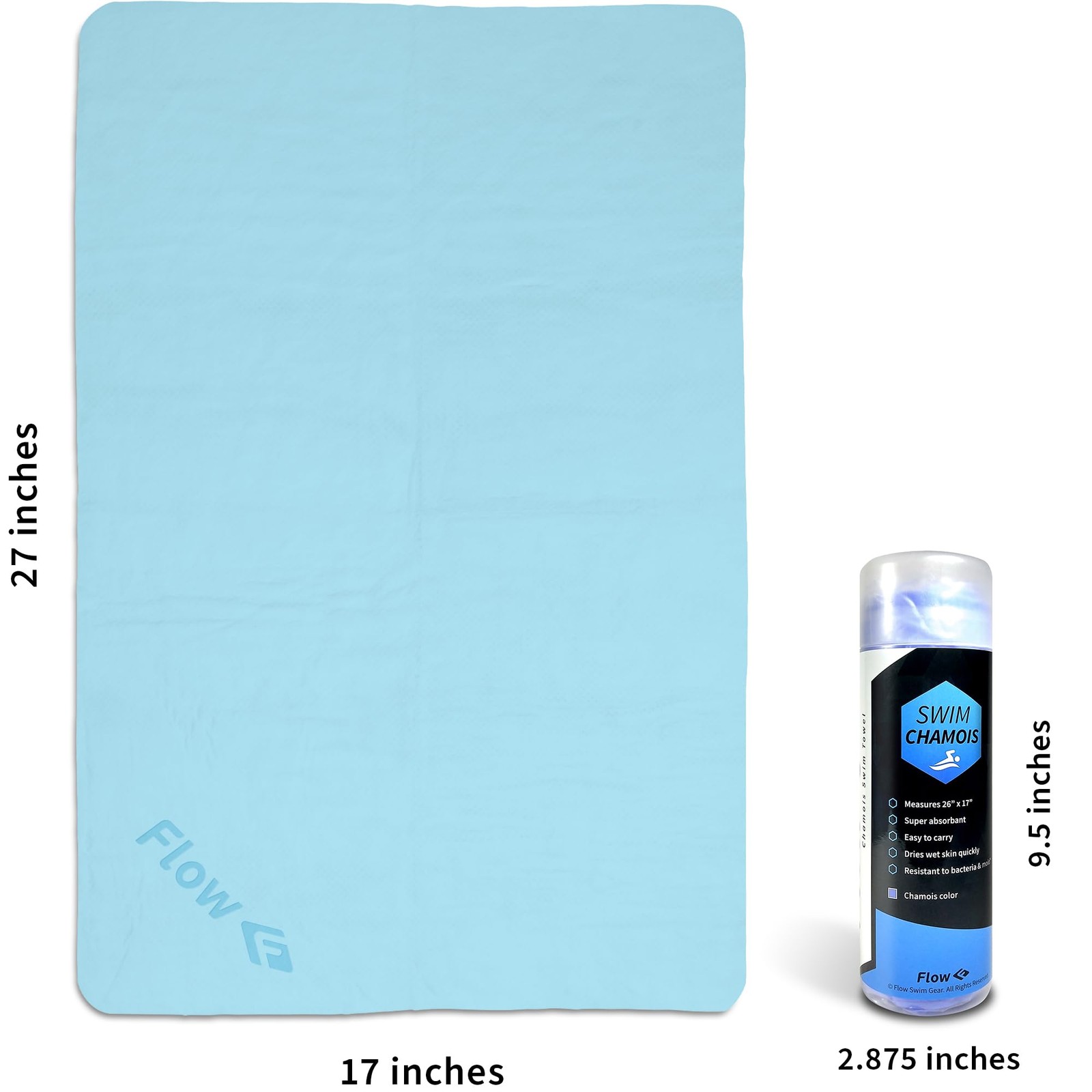Flow Swim Chamois Towel 26 X 17 a