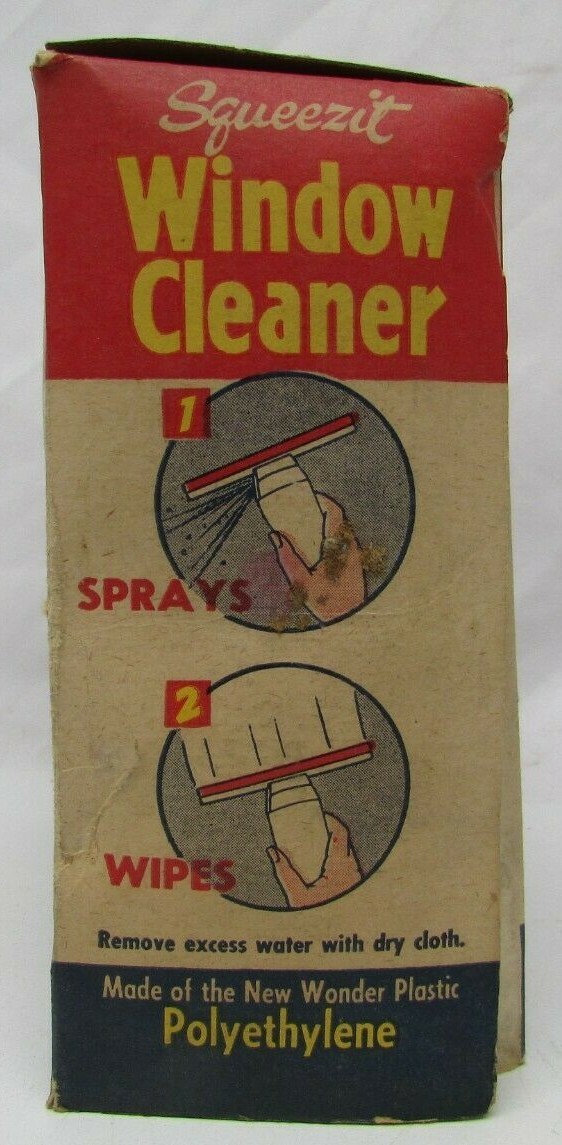 Rare Vintage Squeezit One Stroke Window Cleaner NOS See Description