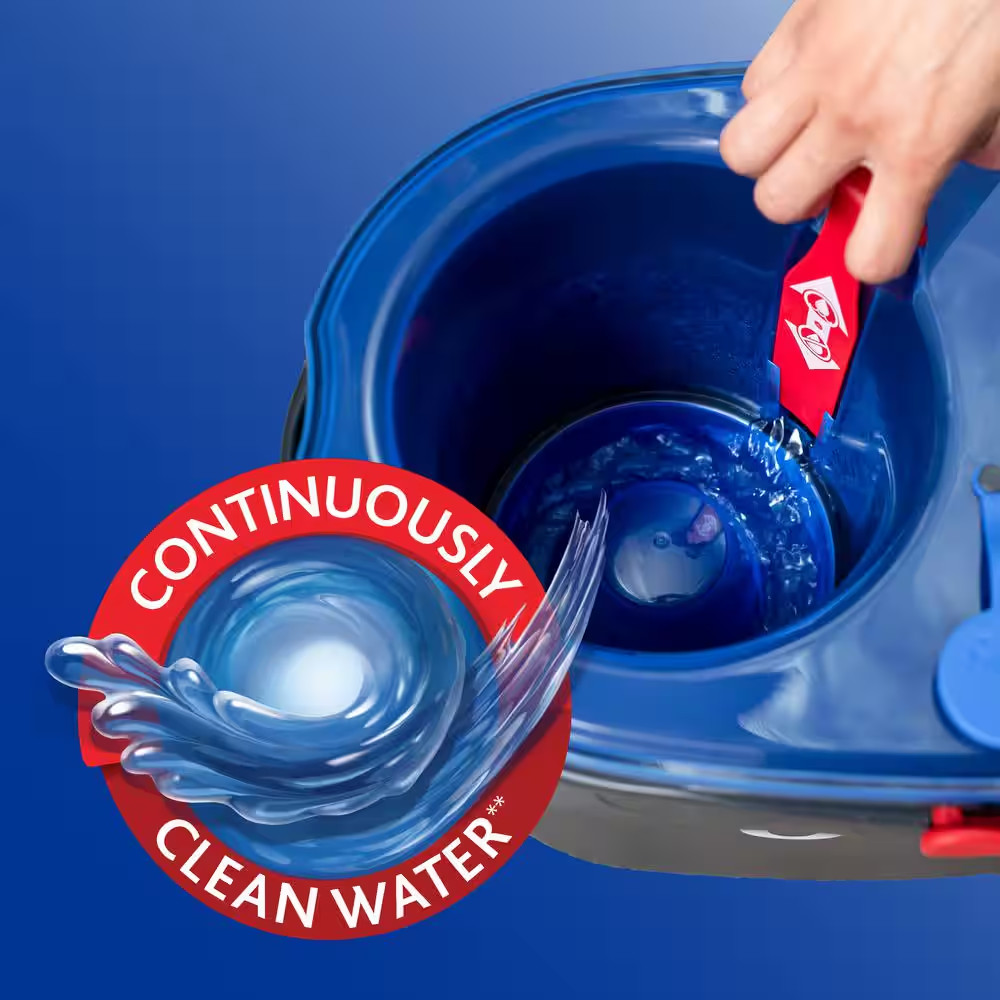 NEW Easy Wring Spin Mop & Bucket System – Deep Clean with Microfiber Efficiency