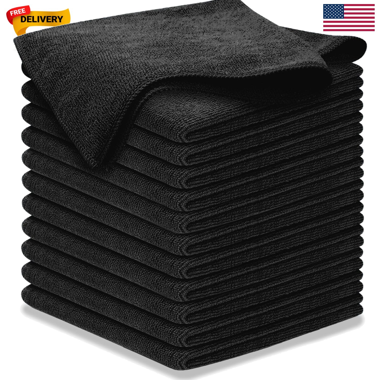 Ultra Absorbent 300GSM Microfiber Towels – 12.5″x12.5″ – 1200 Washes for Cars