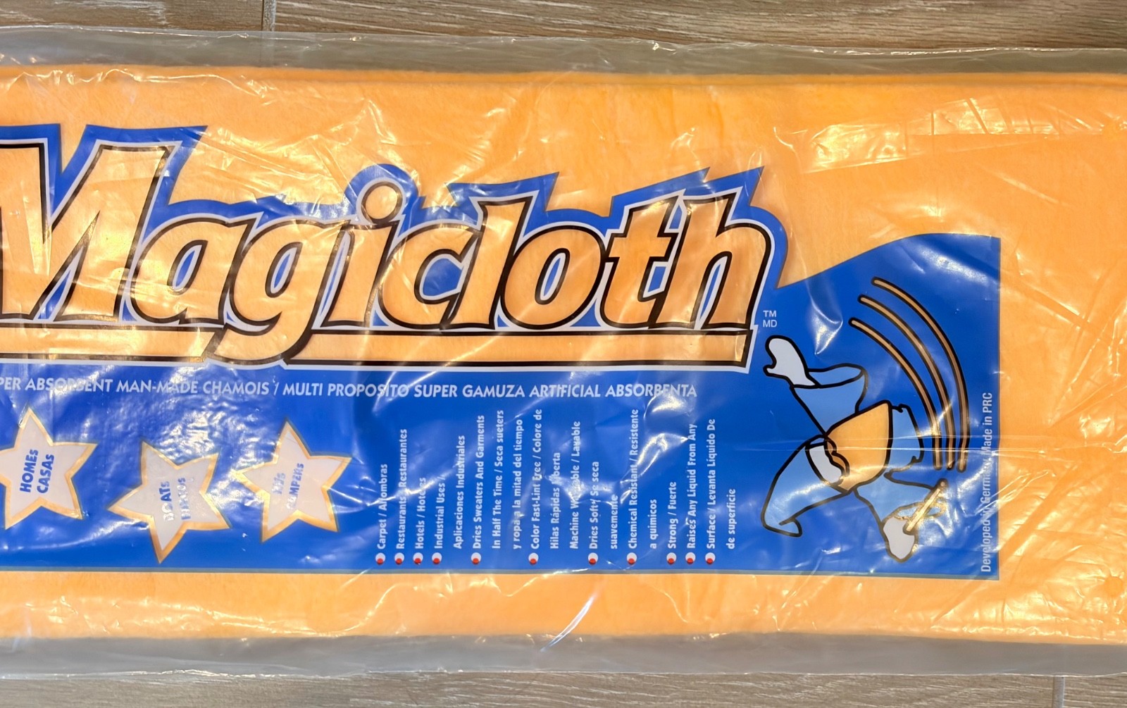 Live Euroclean Magicloth Multi-Purpose Super Absorbent Chamois Cloth NOS Germany