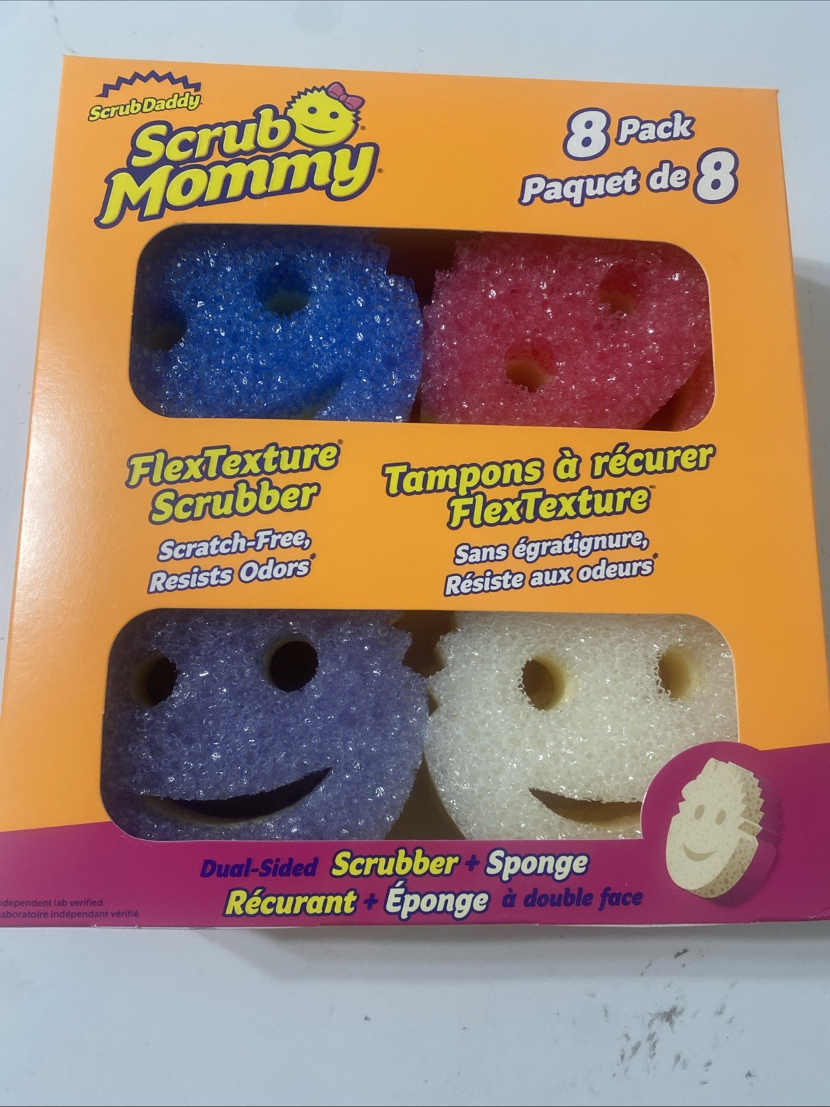 Scrub Mommy Dual-Sided Scrubber Sponge Scratch Free 8 Pack